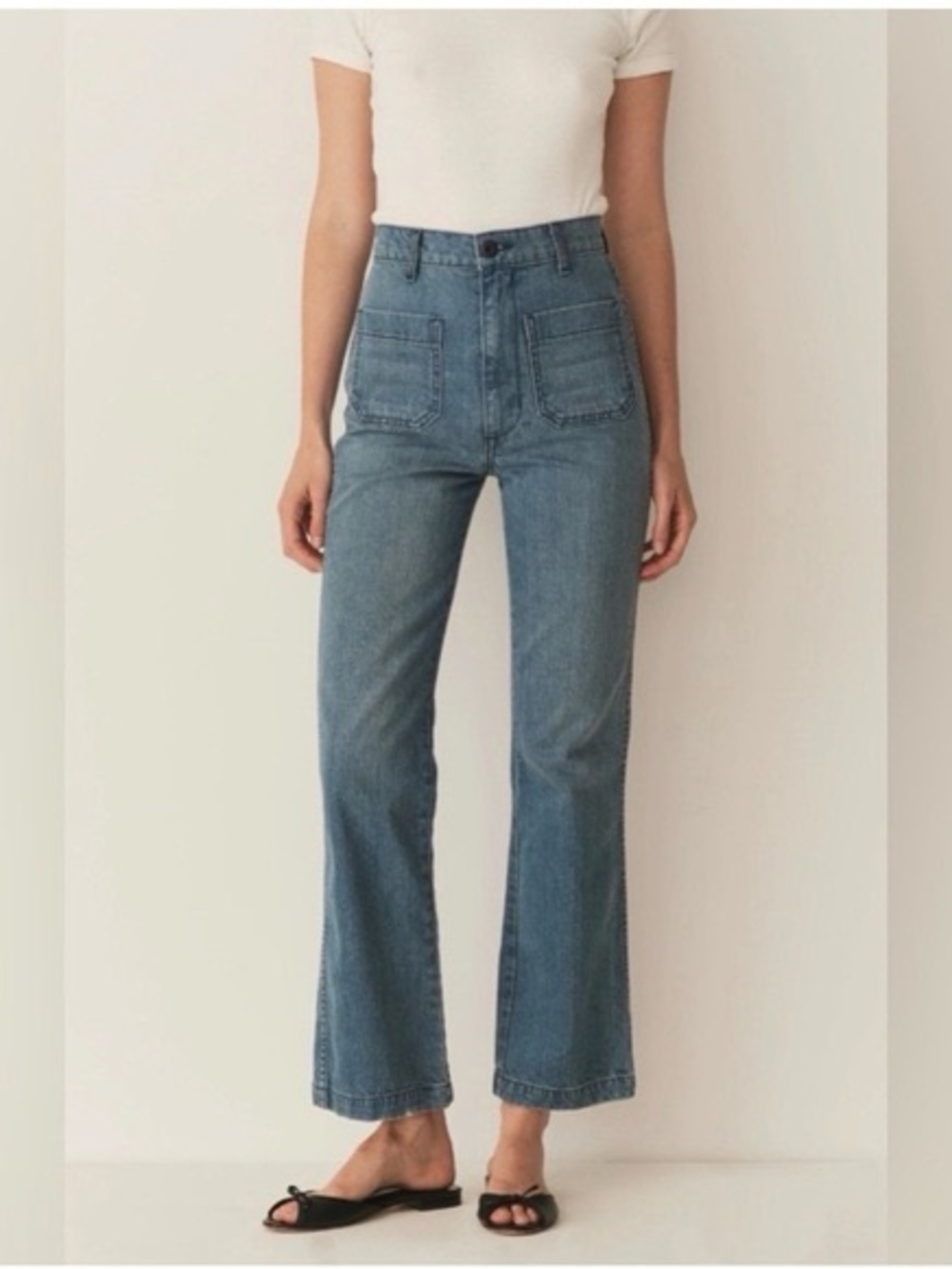 Doen Maritime Jeans with Front Patch Pockets - like new